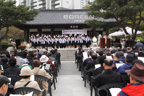 ▲독립군가를부르는인천역사어린이합창단