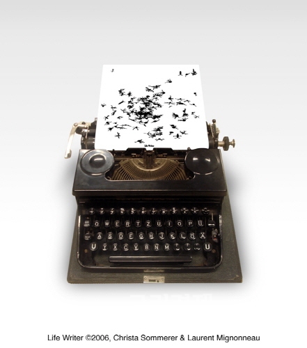 ▲크리스타소머러&로랑미노뇨작생명타자기(LifeWriter),2006