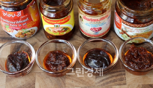 ▲여러종류의남픽파오소스