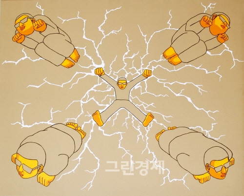 ▲이희우작합체!,캔버스에아크릴,162.1x130.3cm,2013