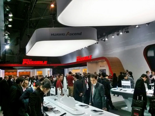 MWC2014중국화웨이전시부스