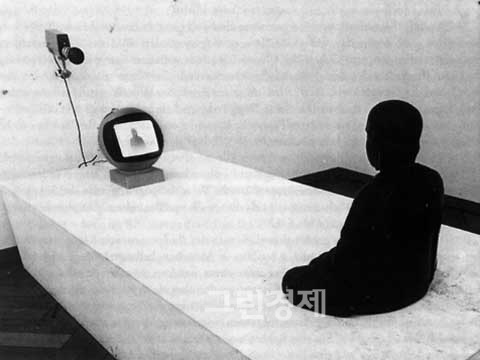 ▲백남준작TV부처TVBuddha,1974
