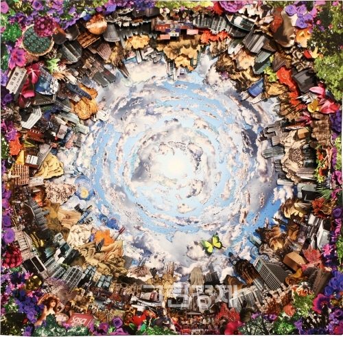 ▲장승효,FantasticeyeofHongKong-Day,2013,3DImageCollage,Pigmentprint.120x120x5cm
