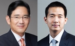 ▲이재용(왼쪽)삼성전자부회장과김동관(오른쪽)한화솔라원영업실장