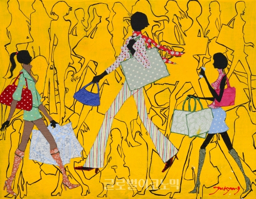 ▲박주경作'까르페디엠',40.9x31.8,acrylic&fabriconcanvas▲와이진(YZIN)作-'아닐라오'(Anilao)_(189)-1_last_small