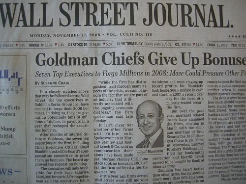 ▲골드만삭스가싱가포르빅데이터산업의발전가능성에주목하고투자를시작했다.골드만삭스간부들이보너스를포기했다는언론보도./사진=뉴시스제휴