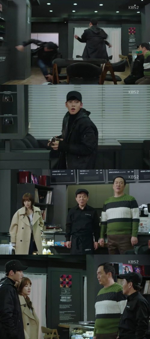 ▲'힐러'지창욱박민영박상면/사진=KBS'힐러'방송캡처