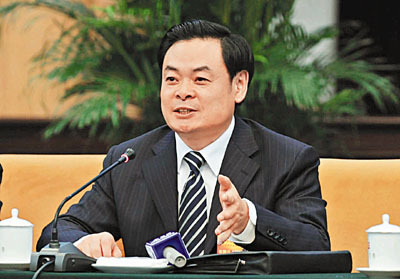 산시성 관리직에 대량 공석이 발생했다고 밝힌 왕루이린 성 당서기
