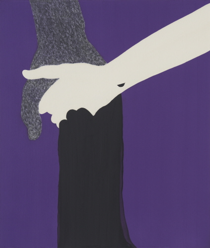 양정화 Untitled, Grip, 53×45.5cm, acrylic, charcoal on canvas, 2015