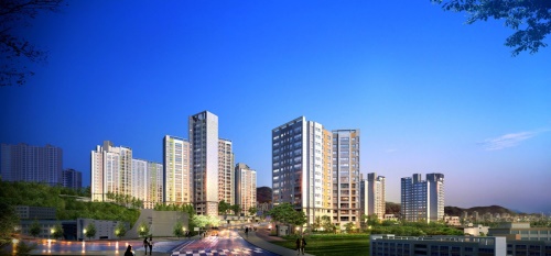 대우건설 '아현역 푸르지오' 투시도