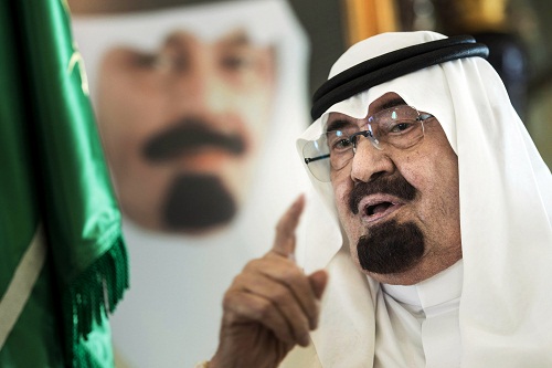 사우디아라비아 압둘라 왕의 생전 모습. 