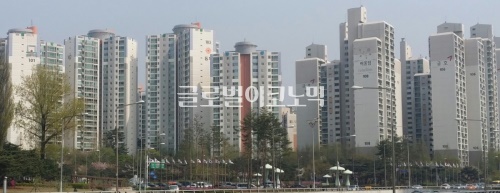 서울 송파역주변 아파트 전경