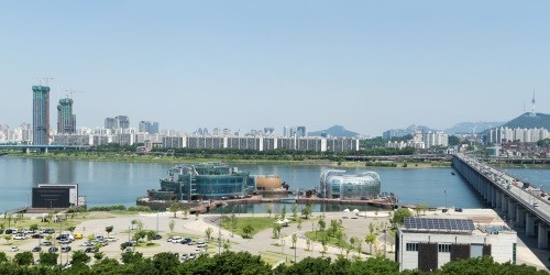 영화 '어벤져스2' 국내 촬영지 중 한 곳인 효성그룹의 서울 한강 세빛섬.