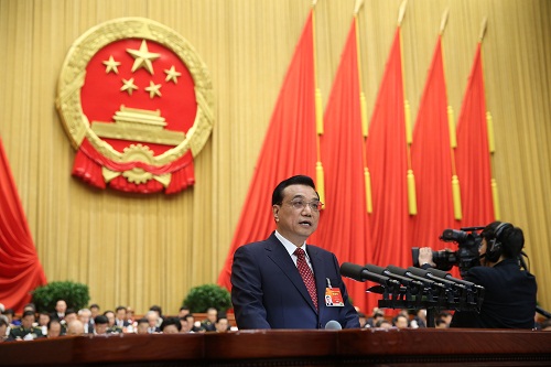 중국 리커창 총리의 모습. 