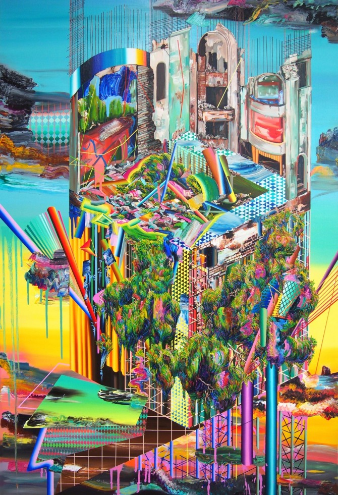 최은정, Impossible Island, Oil on canvas, 86 x 128cm, 2015