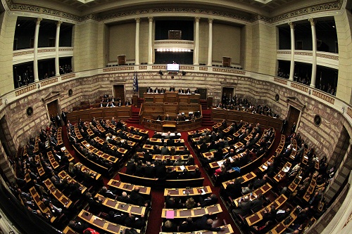 그리스 국회 의사당 전경.