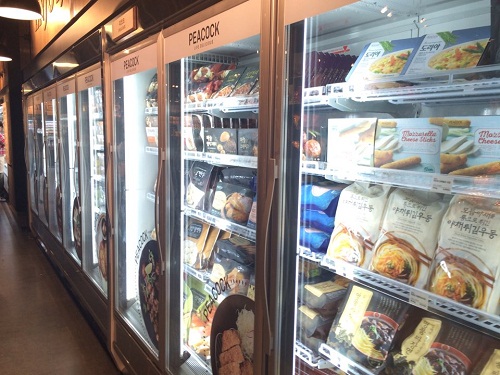 SSG 목동점 피코크 제품/사진=박인웅 기자