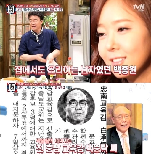 백승탁, 백종원 / 사진=tvN 방송화면 캡처