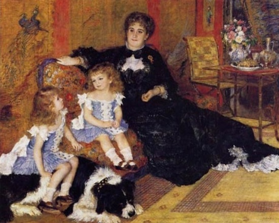 르누아르 작 '샤르팡티에 부인과 아이들의 초상'