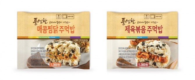 풍성한매콤한찜닭&제육볶음주먹밥/사진=CU 제공