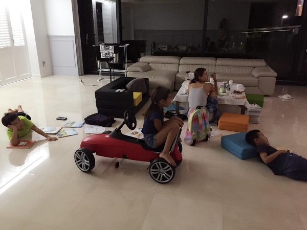 윤후와 송지아, 송지욱의 근황이 공개됐다 /사진=김민지 인스타그램