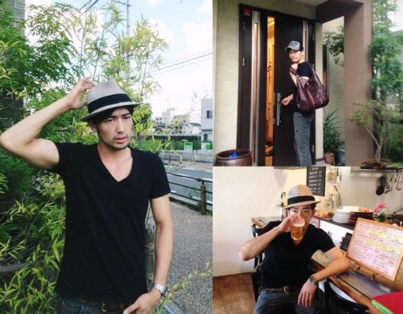  배우 오타니 료헤이가 여유로움이 물씬 풍기는 나들이 사진을 공개해 네티즌들의 관심이 집중되고 있다./사진=가족액터스 제공