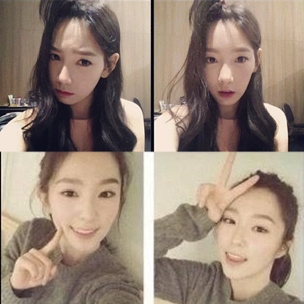 레드벨벳 아이린, 소녀시대 태연/ 사진=SM루키즈 공식 페이스북, 태연 인스타그램 