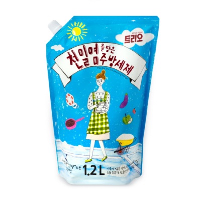 천일염을 담은 주방세제/ 사진=애경 트리오 제공