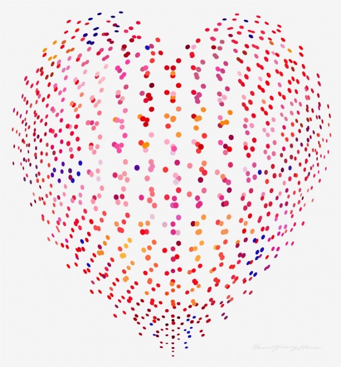 함영훈, LOVE IV (transform) 900 dots composition, 2014