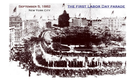 미국 노동절 역사 시진. 