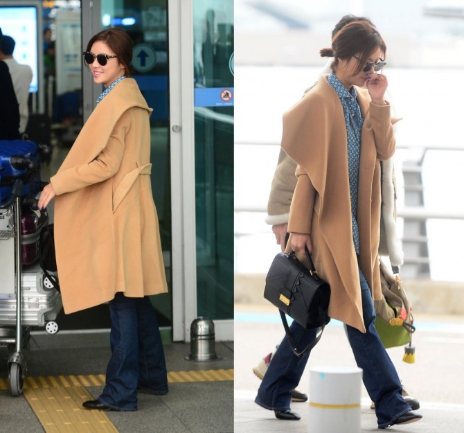 황정음의 세련된 공항 패션이 포착됐다 / 사진=다이앤 본 퍼스텐버그(DVF) 제공