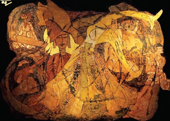 레 반 티인 작 '베트남 민속연극명', 2015