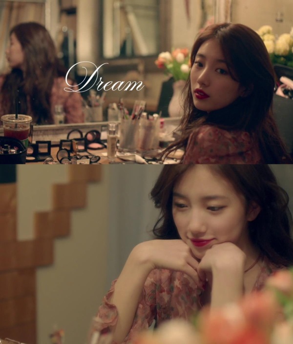 미쓰에이(miss A) 수지와 엑소(EXO) 백현의 듀엣곡 'Dream(드림)'의 수지 버전 뮤직비디오 티저 영상이 지난 4일 공개됐다./사진=미스틱엔터테인먼트 티져영상