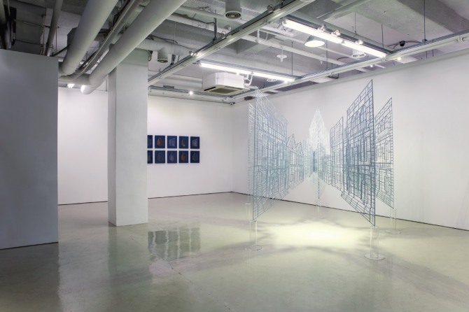 김병주 작 From the spot, 280x280x198cm, steel, powder coating, 2013