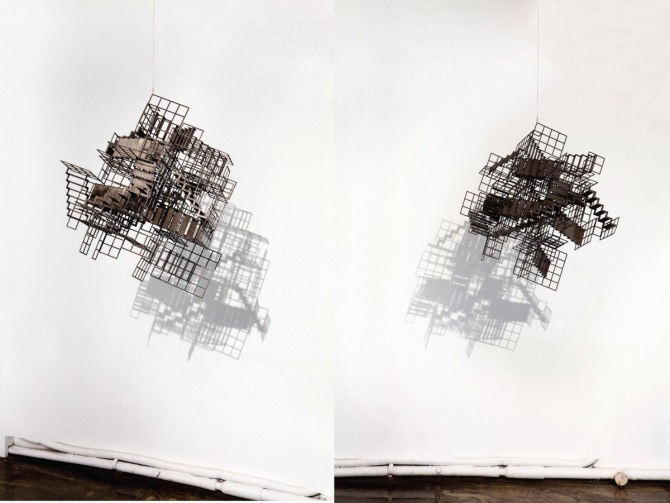 김병주 작 Untitled, 65x65x65cm, steel, urethane paint, 2012