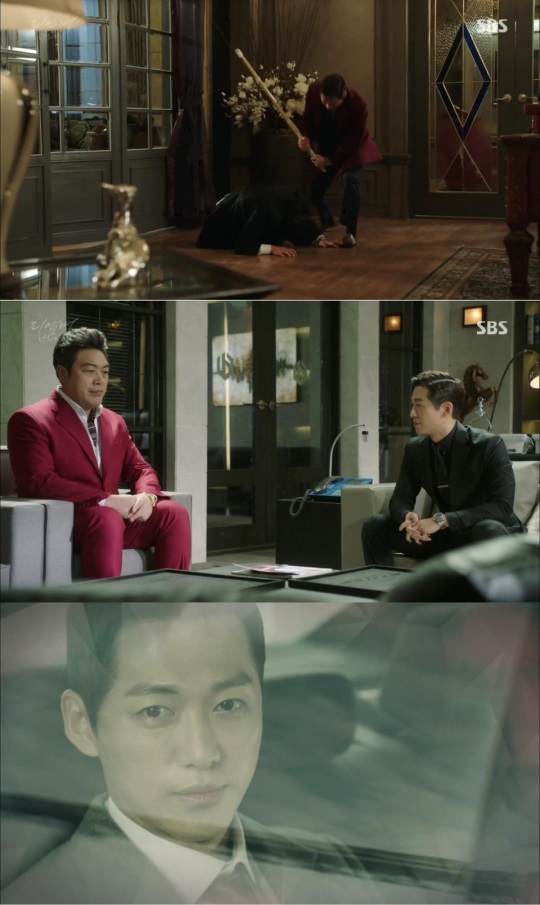 SBS 수목 드라마 '리멤버-아들의 전쟁'에서 악역을 맡은 남궁민의 섬뜸하고도 광끼 어린 연기가 최고조를 향해 달려 가고 있다./사진=SBS방송캡쳐