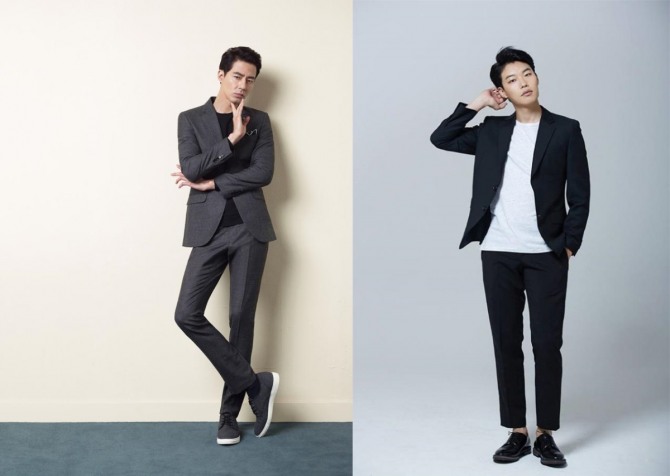 배우 조인성과 류준열이 2월에 크랭크인 하는 범죄 액션 영화 '더 킹' 출연을 확정지었다./사진=조인성 파크랜드 제공, 류준열 공식 페이스북 캡처