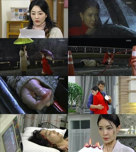 1일 방송된 KBS2 새 일일드라마 '천상의 약속'에서는 박유경(김혜리)과 이윤애(이연수)가 장경완(이종원)을 사이에 두고 악의 씨앗을 뿌리는 장면이 방송됐다./사진=KBS2 제공
