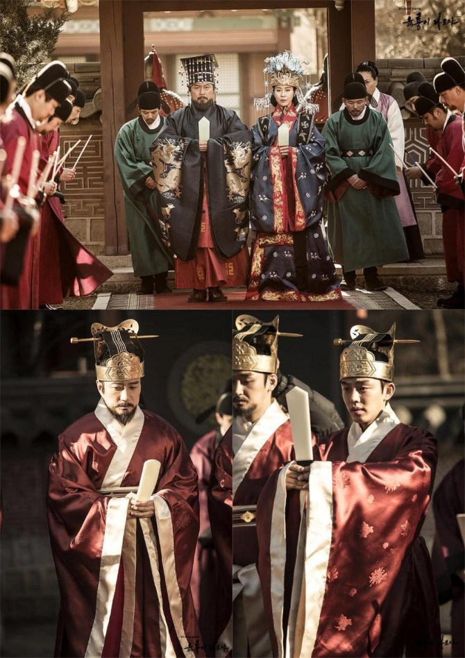 8일 방송된 SBS월화극 '육룡이 나르샤'에서 이성계(천호진)은 마침내 고려 마지막 왕 공양왕을 폐위시키고 조선의 왕으로 등극했다./사진=공식 페이스북 캡처