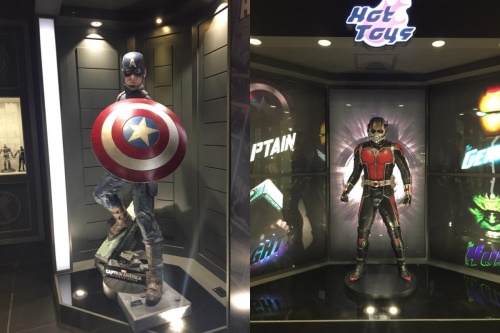 캡틴아메리카와 앤드맨 패규어/ 사진=이세정기자