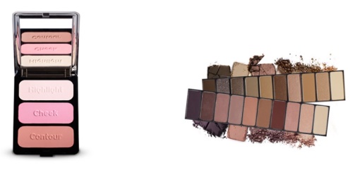 카고의 ‘컨투어 팔레트_말리부’(좌), 클리오의 ‘프로 레이어링 아이 팔레트’(우)