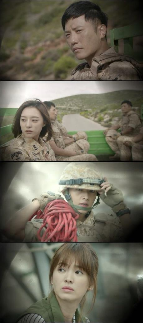 16일 밤 방송되는 KBS2 수목드라마 '태양의 후예' 7화에서는 건물 잔해 더미 속으로 인명 구조 작업을 하러 들어간 유시진(송중기) 대위가 여진으로 위기에 처한다./사진=KBS2 방송 캡처