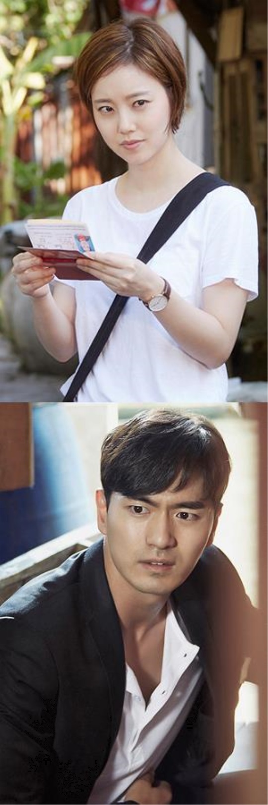 MBC 수목드라마 '굿바이 미스터 블랙'에서 주인공을 맡은 배우 문채원(위)과 이진욱(아래)/사진=MBC 홈페이지