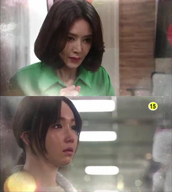 KBS 2TV 저녁 일일 드라마 '천상의 약속' 37화에서는 안하무인 박유경(박혜리 분)의 계략에 이나연(이유리 분)의 분노가 막장에 치닫는다./사진=KBS 방송캡처