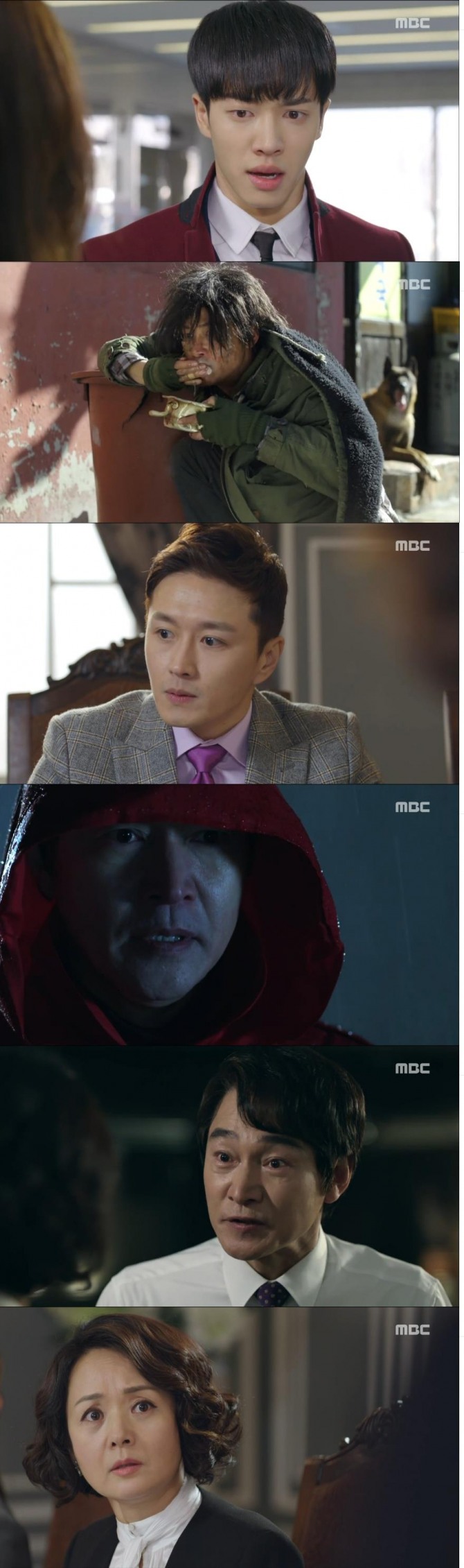 28일밤 방송된 MBC 새 월화극 '몬스터'에서 그룹 비스트의 이기광이 어린 이국철로, 강지환이 성인 이국철이자 걸인 강기탄으로 분해 극중 긴장감을 더했다./사진=MBC 방송 캡처