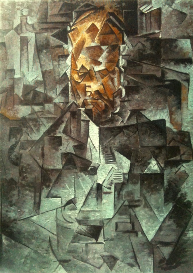 피카소 작 칸바일러의 초상 Portrait of D. H. Kahnweiler, 1909