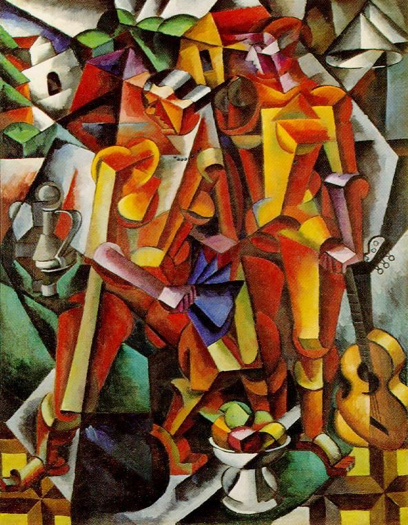 류보프 포포바(Lyubov Popova) 작 두 인물들 Two Figures, 1913