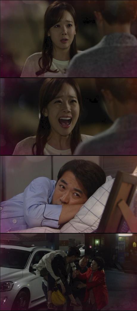 3일 밤 방송되는 KBS2 주말극 '아이가 다섯'에서 안미정(소유진)은 자신을 자꾸만 밀어내는 이상태(안재욱)에 대해 야속하다며 괴로워한다./사진=KBS 2 방송 캡처