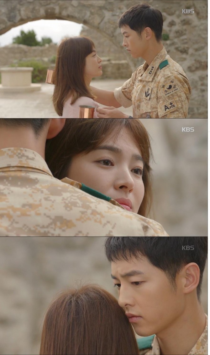 KBS2 수목 드라마 '태양의 후예'가 5주 연속 콘텐츠 파워 지수(CPI) 1위를 차지하는 기염을 토했다./사진=KBS2 방송 캡처