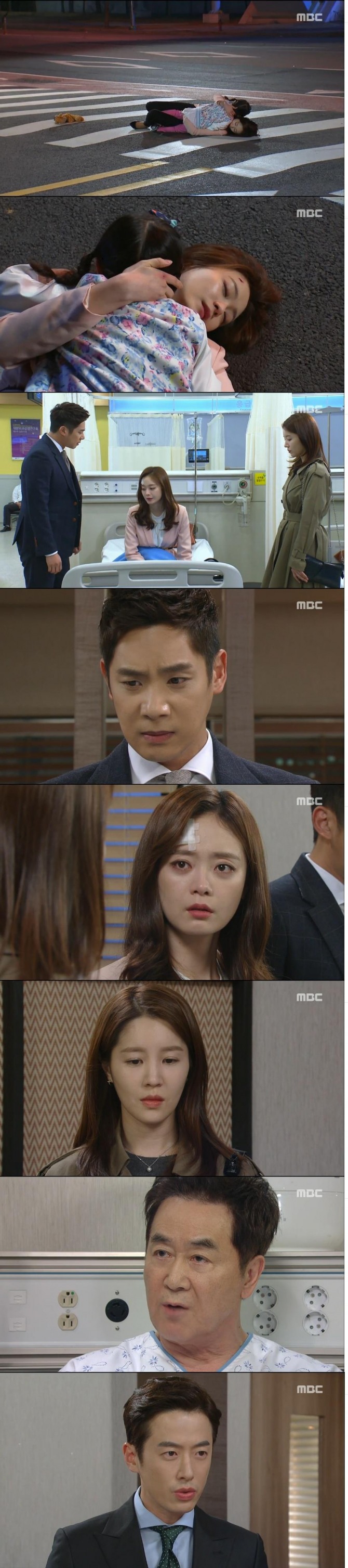 7일 아침 방송된 MBC 일일드라마 '내일도 승리'에서 한승리(전소민)는 자두(이한서)를 구하려다 교통사고를 당하고, 차선우(최필립)는 서동천(한진희)을 찾아와 보유 주식을 모두 내 놓으면 검찰에서 유리한 증언을 해주겠다며 협박했다./사진=MBC 방송 캡처